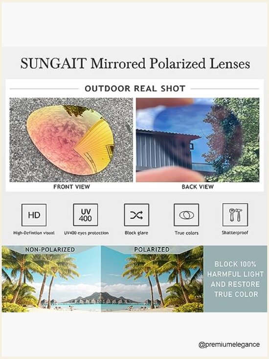 Oversized Aviator Sunglasses - Polarized Mirror Lens UV400 Lightweight Metal main image 4